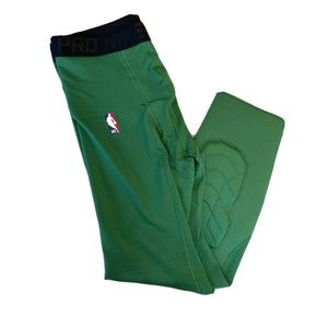 PE Nike NBA Pro Hyperstrong Padded 3/4 Tights Pants Celtics Green Sz 2XL-tall
